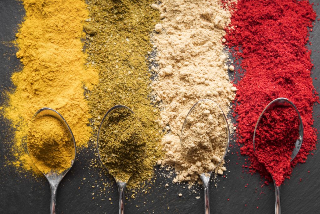 Different types of Spice Powders